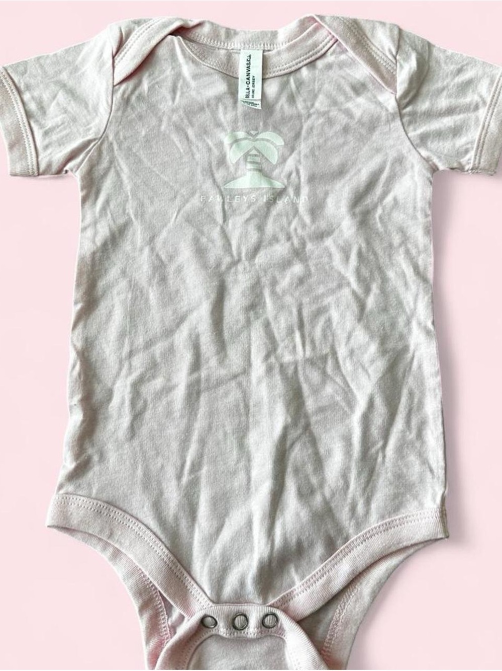 Bella Canvas Light Pink Baby One-Piece Bodysuit